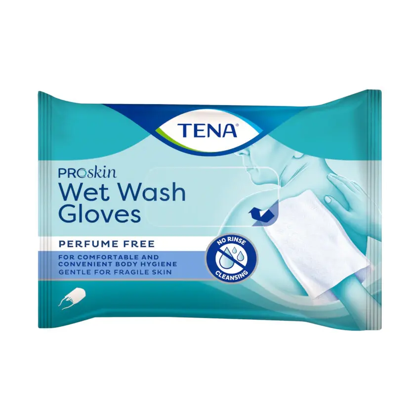 Tena Wet Wash Glove 8 ks