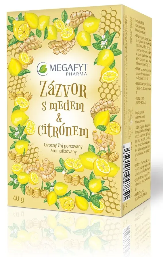 Megafyt Ovocný Zázvor s medem a citrónem 20x2g