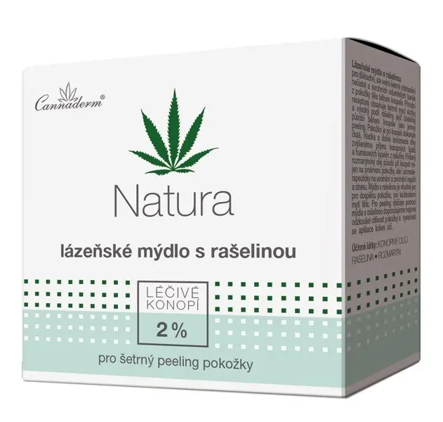 Cannaderm Lázeňské mýdlo s rašelinou NATURA 80 g