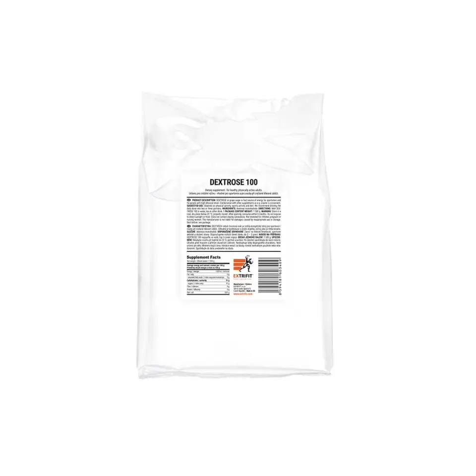 Extrifit Dextrose 100 - hroznový cukr 1500 g