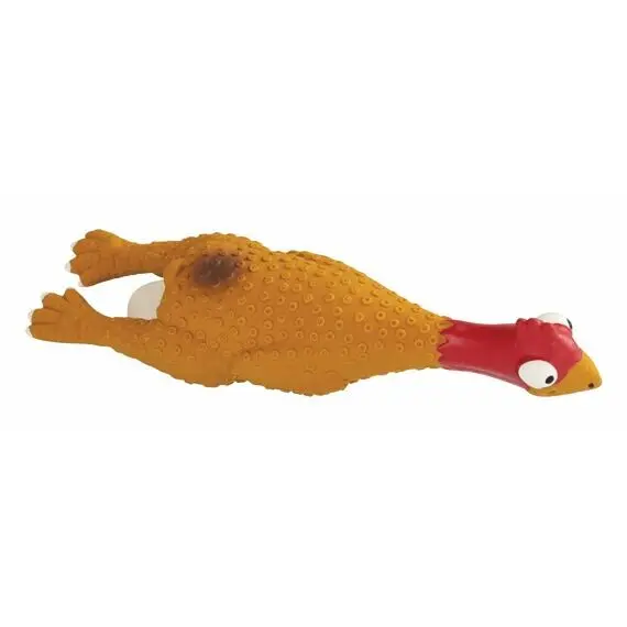 Hračka pes Kuřátko latex se zvukem 14,5cm HipHop