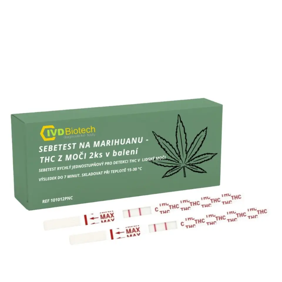 B.M.S. Test na marihuanu - THC z moči 2ks