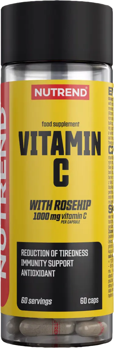 NUTREND Vitamin C 1000 mg se šípky, 60 tablet