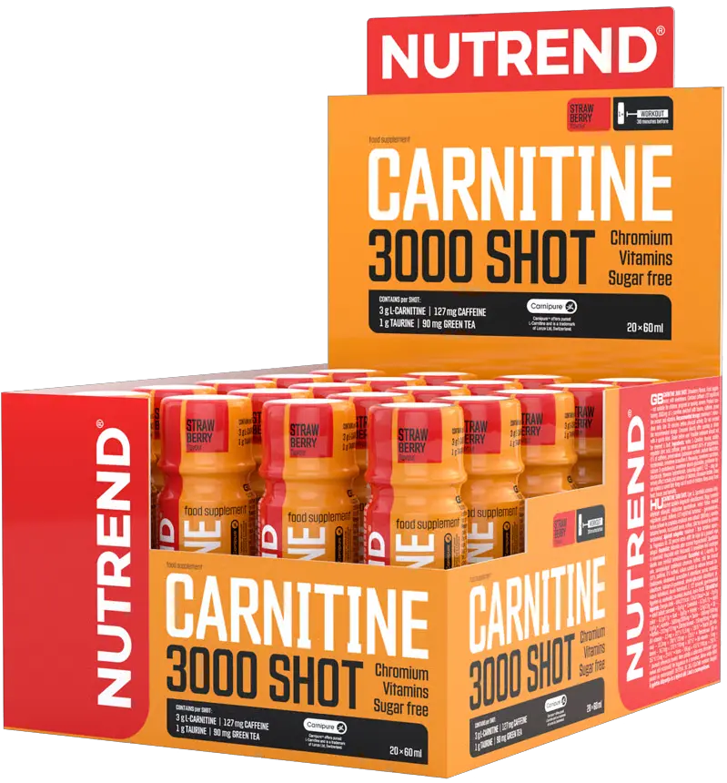 20x Nutrend Carnitine 3000 Shot 60 ml