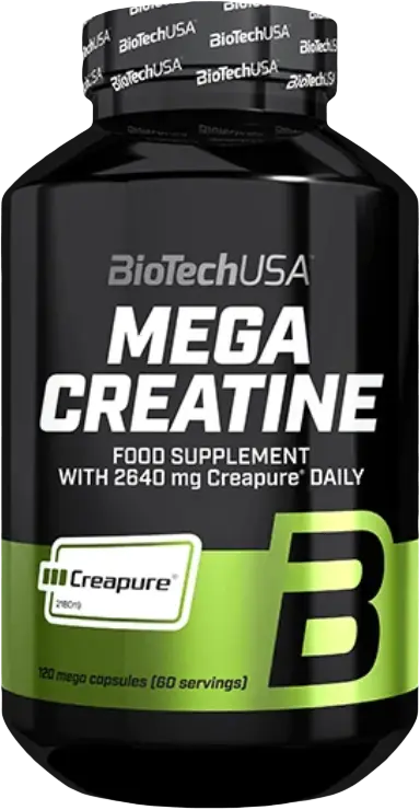 BioTech USA Mega Creatine 120 kapslí