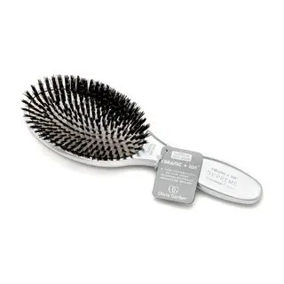 Olivia Garden Expert Care Oval Boar - Profesionální plochý kartáč kančí štětiny
