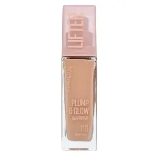 Maybelline Rozjasňující make-up Plump & Glow 118