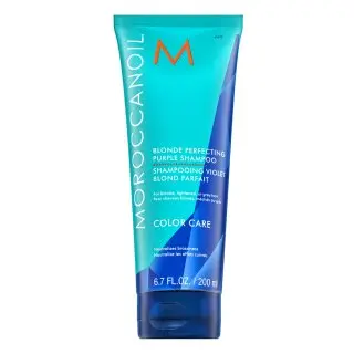 Neutralizační šampon pro blond vlasy Moroccanoil Blonde Perfecting Purple Shampoo - 200 ml + dárek zdarma
