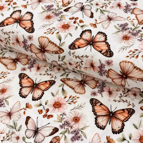 Viskóza se lnem Botanic design C