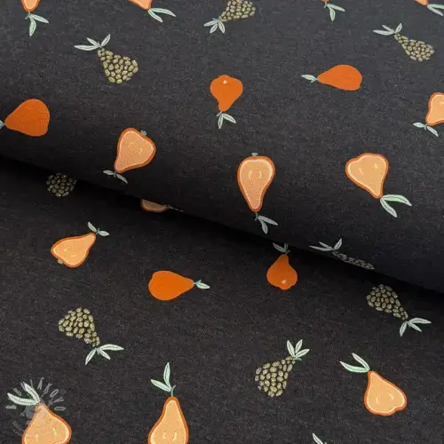 Úplet Glitter pears anthracite melange