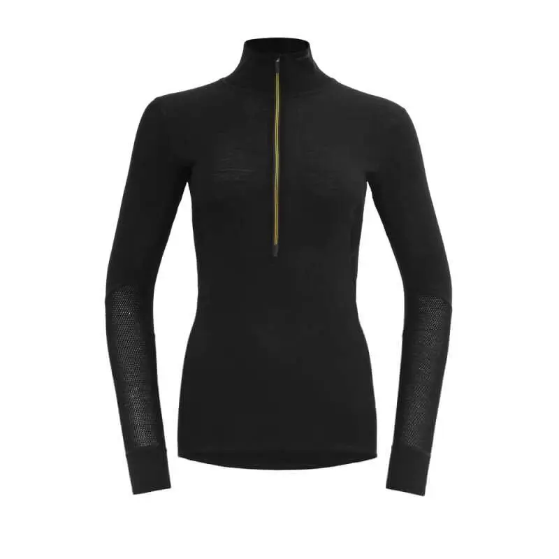 W Triko DEVOLD WOOL MESH 190 ZIP NECK