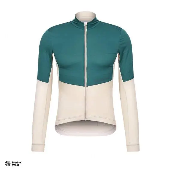 Cyklodres ISADORE Signature Wind Block Long Sleeve Jersey Pelican