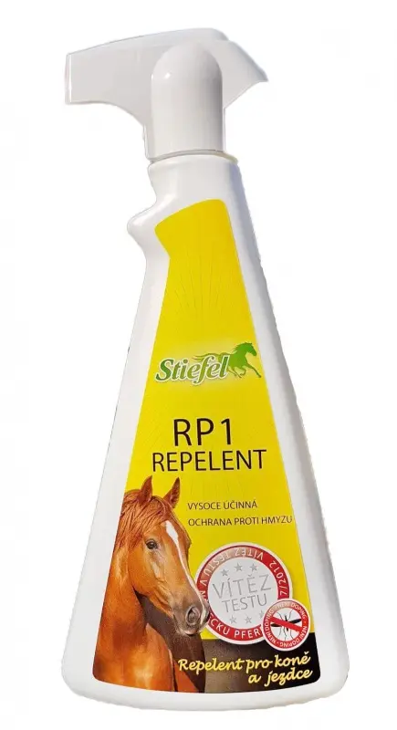 Stiefel RP1 Sprej - repelent pro koně a jezdce (Stiefel Repelent RP1 pro koně a jezdce, láhev s rozprašovačem 500 ml)