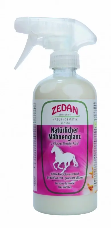 Přírodní lesk pro krásnou hřívu i ocas (Zedan přírodní lesk pro krásnou hřívu i ocas, láhev s rozprašovačem 500ml)