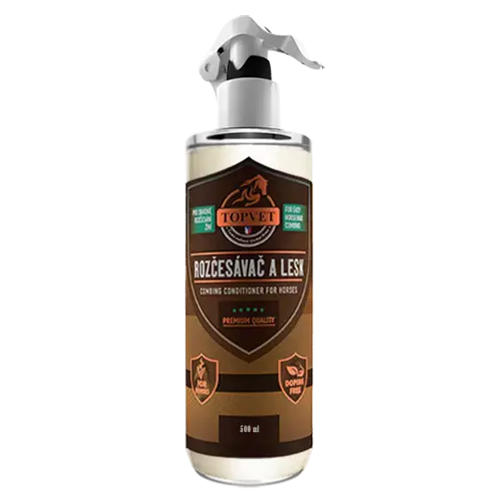 Topvet Rozčesávač a lesk pro koně 250 ml