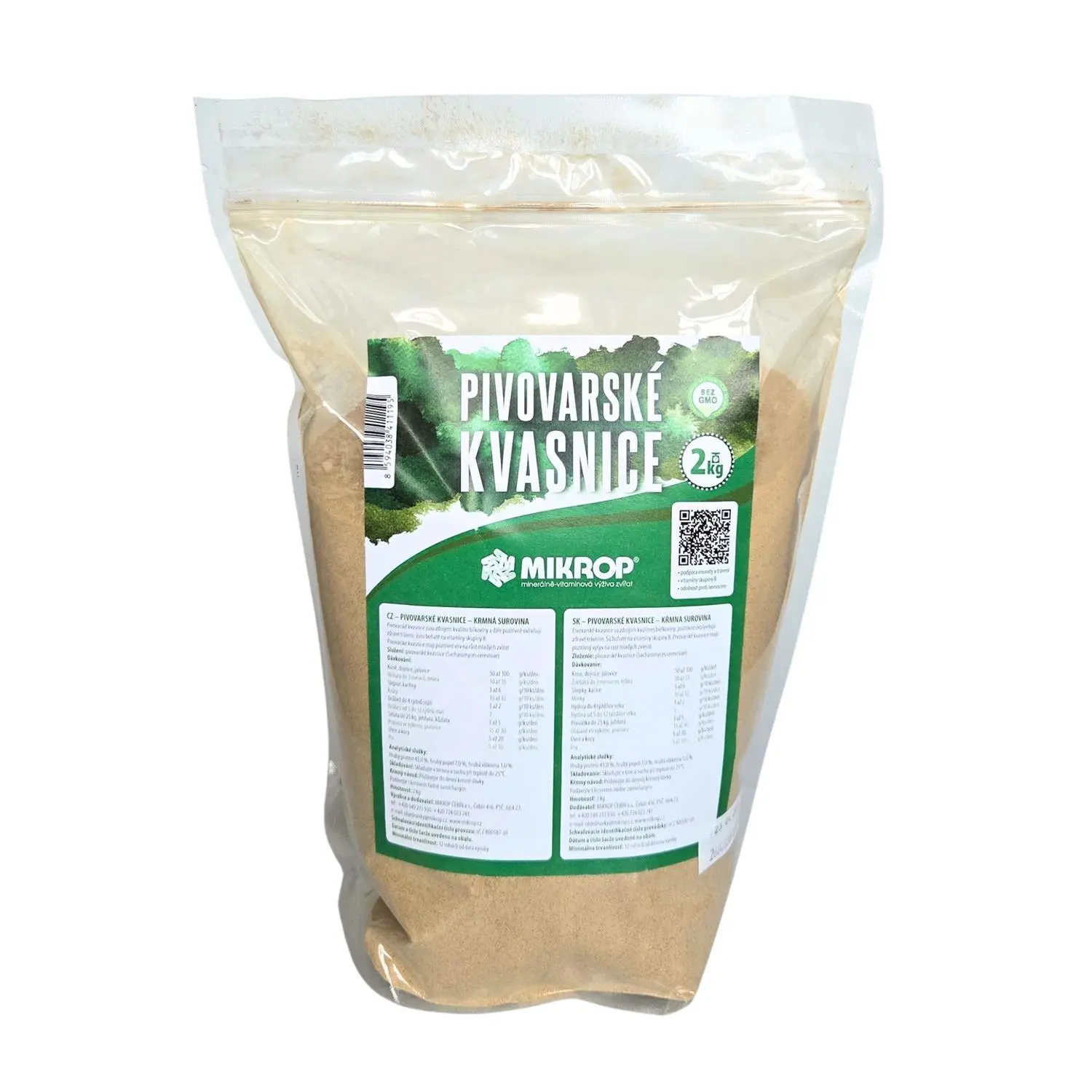 Pivovarské kvasnice sypké Mikrop 2 kg