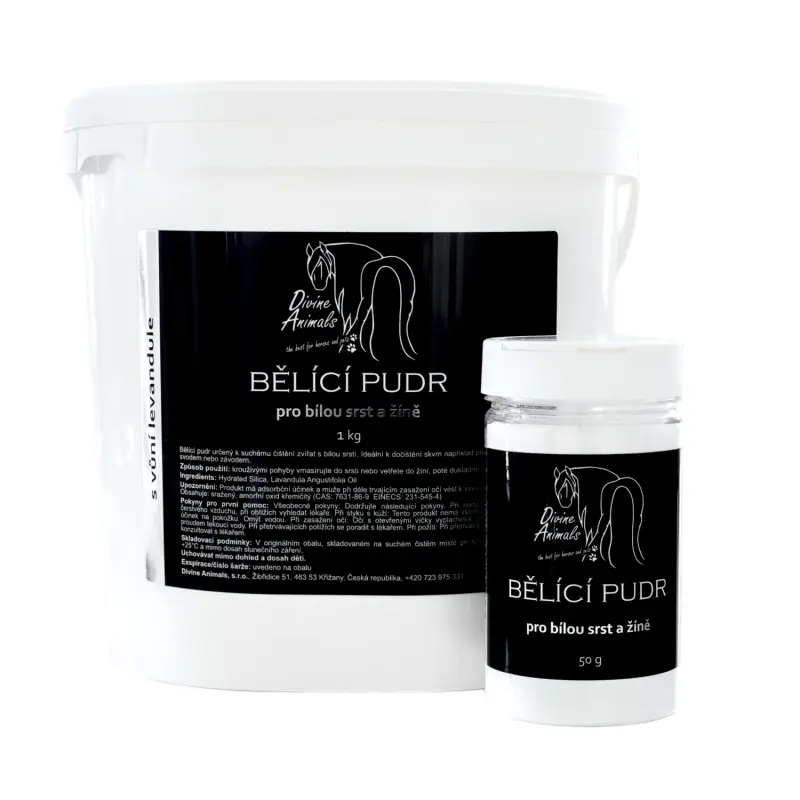 Bělící pudr pro bílou srst a žíně 1kg