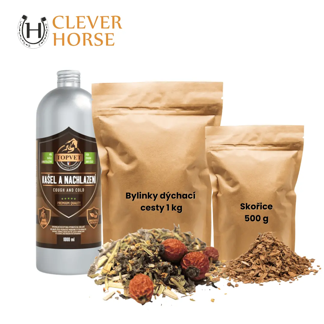 KAŠEL balíček Topvet sirup kašel 1 l + Bylinky na dýchací cesty 1 kg + Skořice 0,5 kg (Balíček toho nejlepšího na kašel, rýmu nebo dýchací problémy)