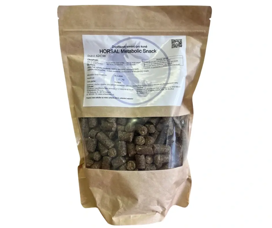 Pamlsky Horsal Metabolic Snack 1 kg (bez obilovin a melasy)