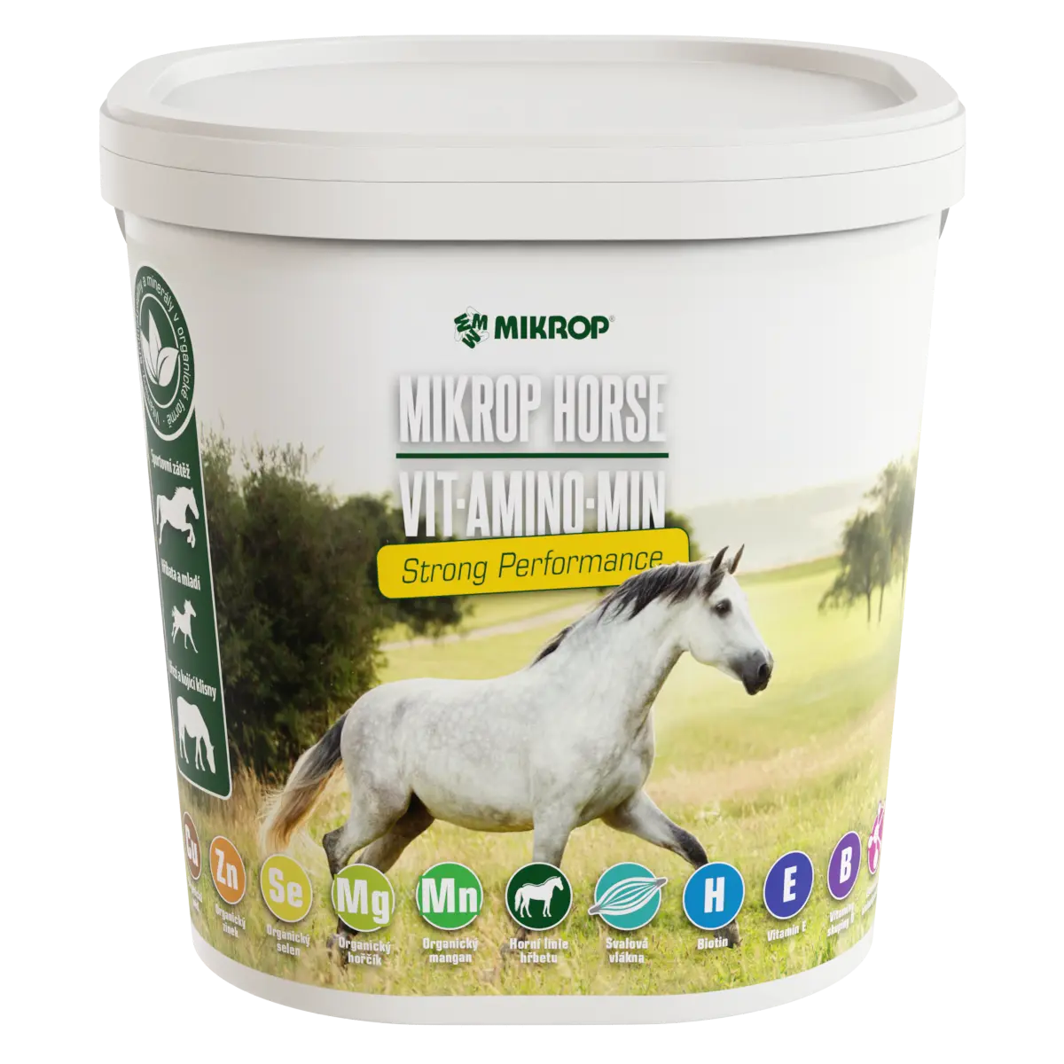 Mikrop® Horse VIT.AMINO. granulovaná minerálka STRONG PERFORMANCE 6,5kg