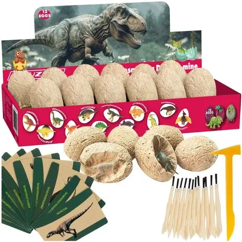 Dinosauří vejce 12 kusů - malý archeolog