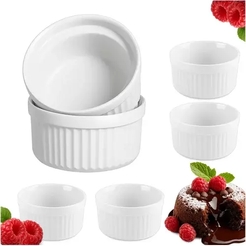 Zapékací porcelánové misky RAMEKINY – 6 kusů v sadě