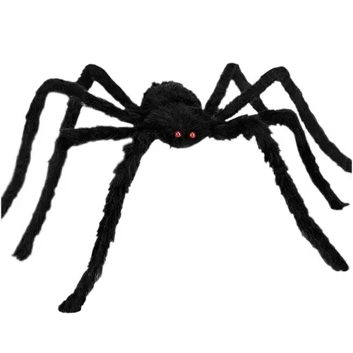 Umělý chlupatý pavouk 50 cm – černý