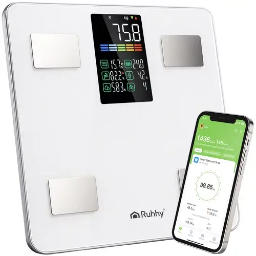 Elektronická analytická osobní váha do 226 kg - bílá