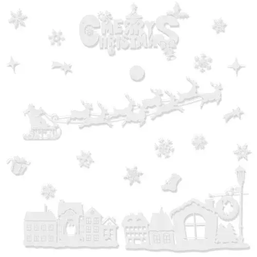 Vánoční samolepky na okno – Merry Christmas
