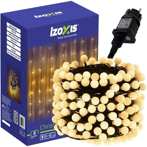 Vánoční LED řetěz Balls 300 LED venkovní - 30m teplá bílá
