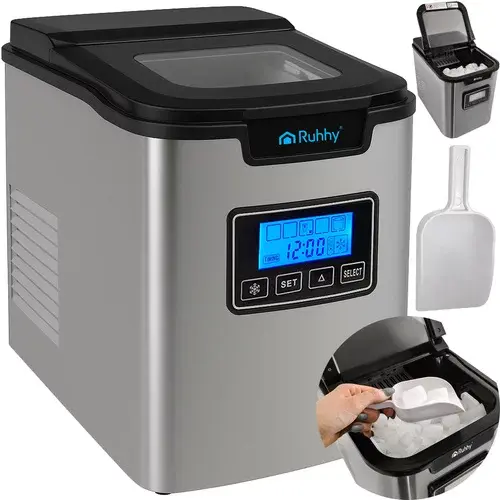 Výrobník ledových kostek – 3 velikosti s LCD displejem