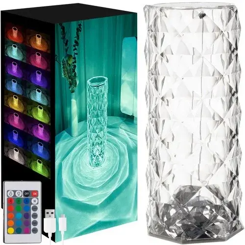 LED dotyková RGB stolní lampa – Diamond Crystal Lamp