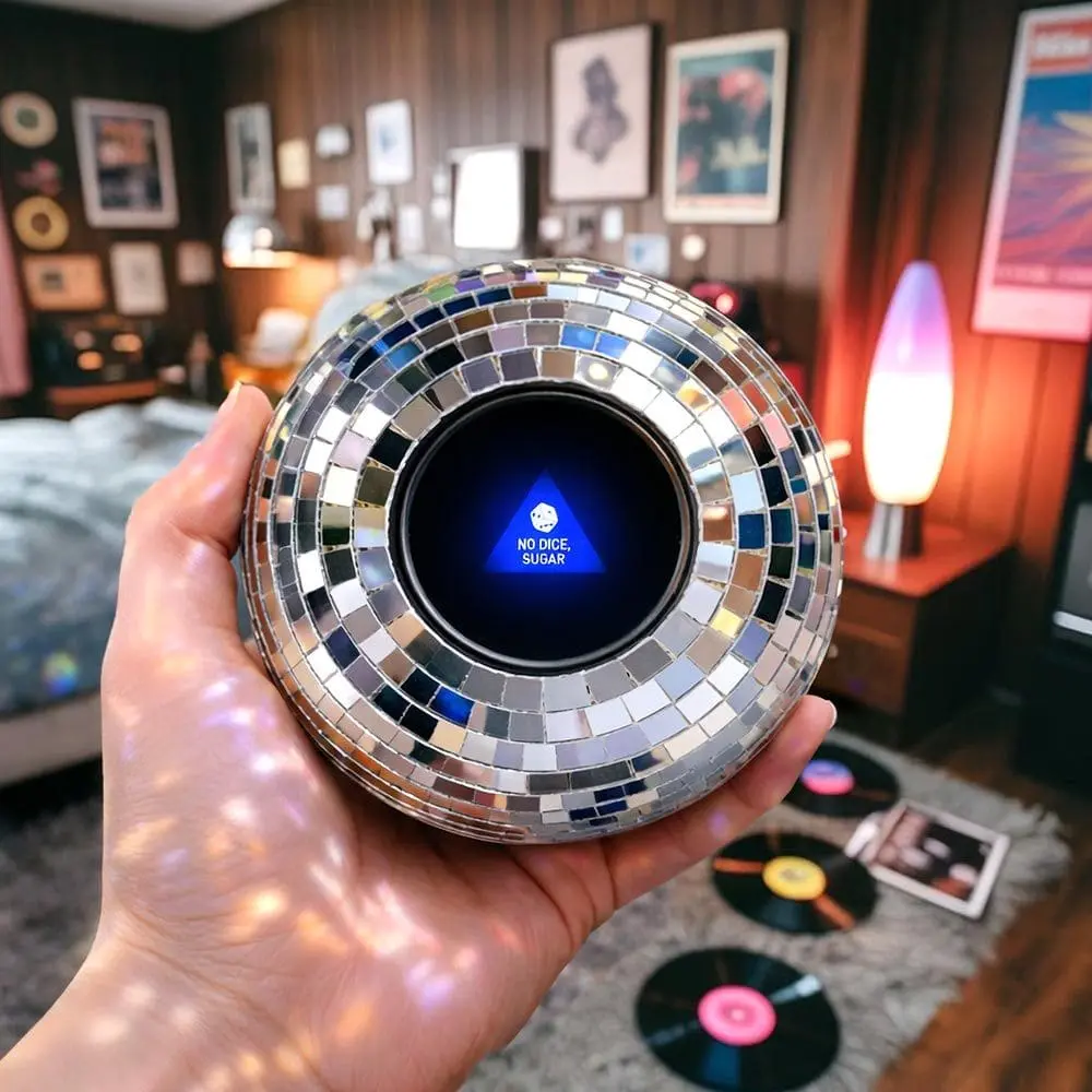 Disko koule s 20 retro odpověďmi - Retro rozhodovací koule ve stylu disco