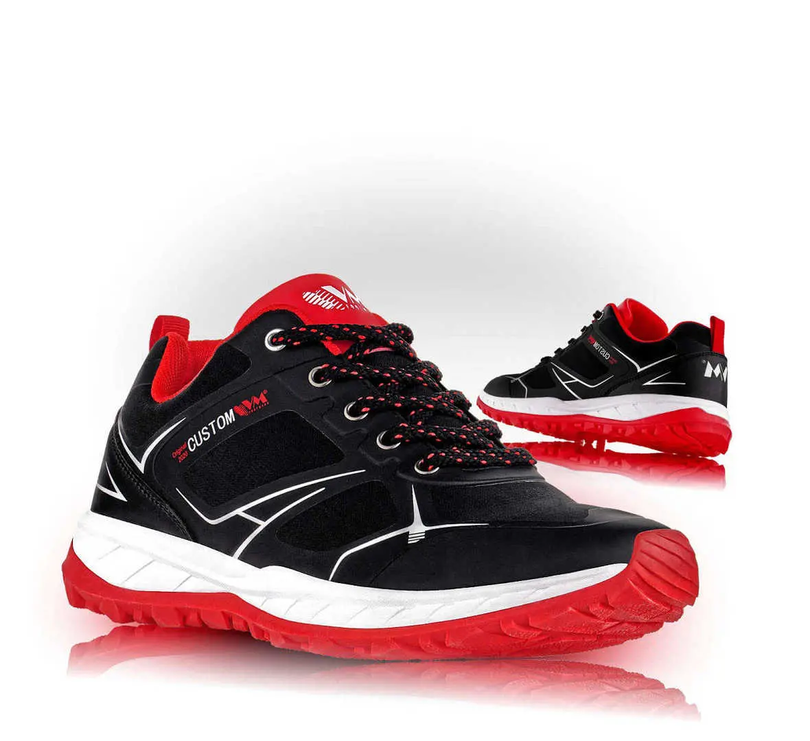 VM Footwear Melbourne 4805-35 Outdoorové softshellové boty červené