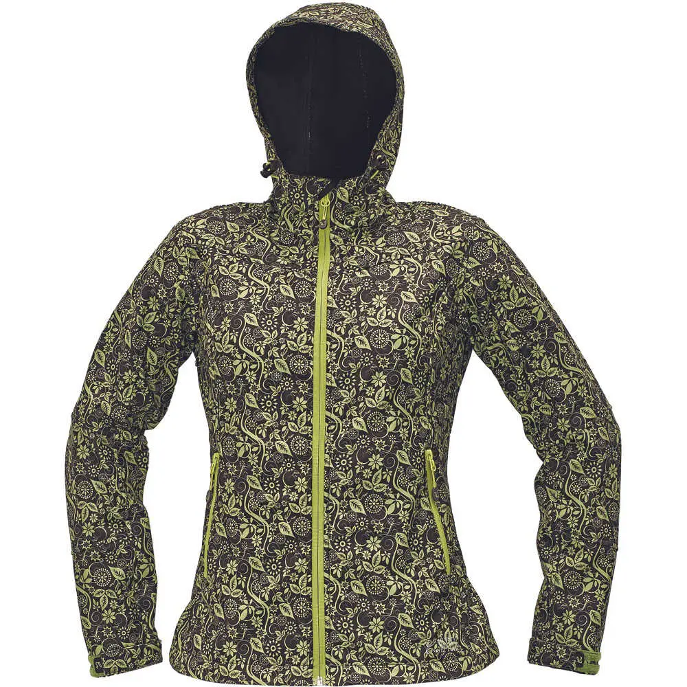 CRV YOWIE print Dámská softshellová bunda zelená