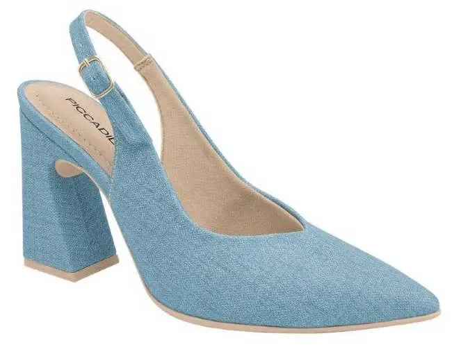 Piccadilly 749134-1 Dámské sandály na podpatku jeans 39