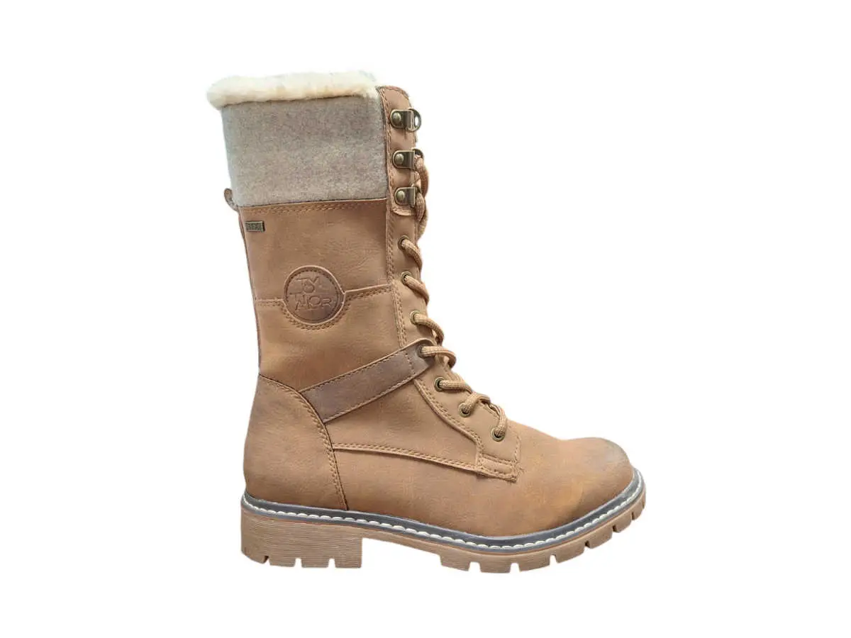 Tom Tailor 4290830016 Dámské kotníkové boty cognac 39