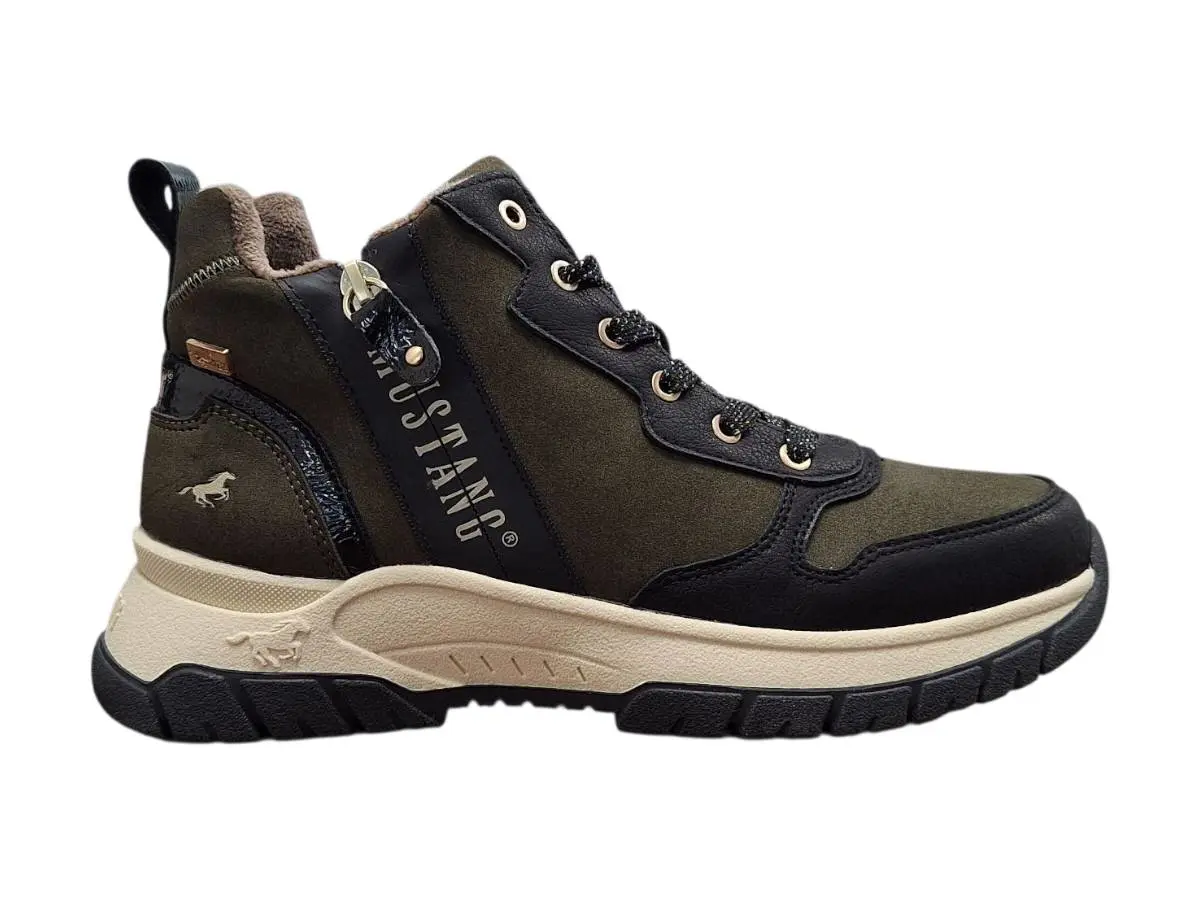 Mustang 15M0172006 Dámské zimní kotníkové boty khaki 39