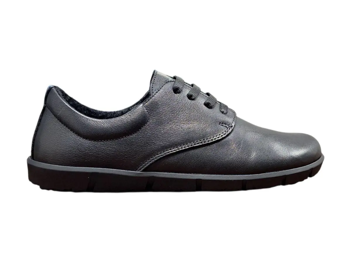 Wild 017-26025 Black Dámské celokožené barefoot polobotky černé 37