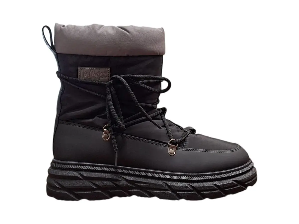 Lee Cooper LCJ-25-44-3930L Dámské zimní kotníkové boty černé