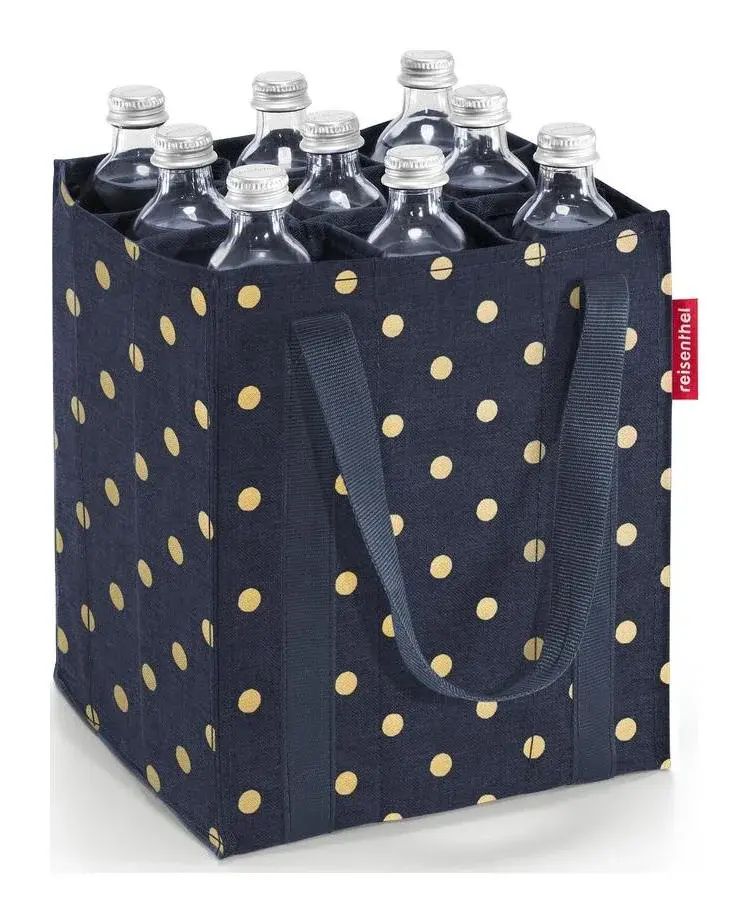Reisenthel Bottlebag Metallic Dots Blue taška na lahve