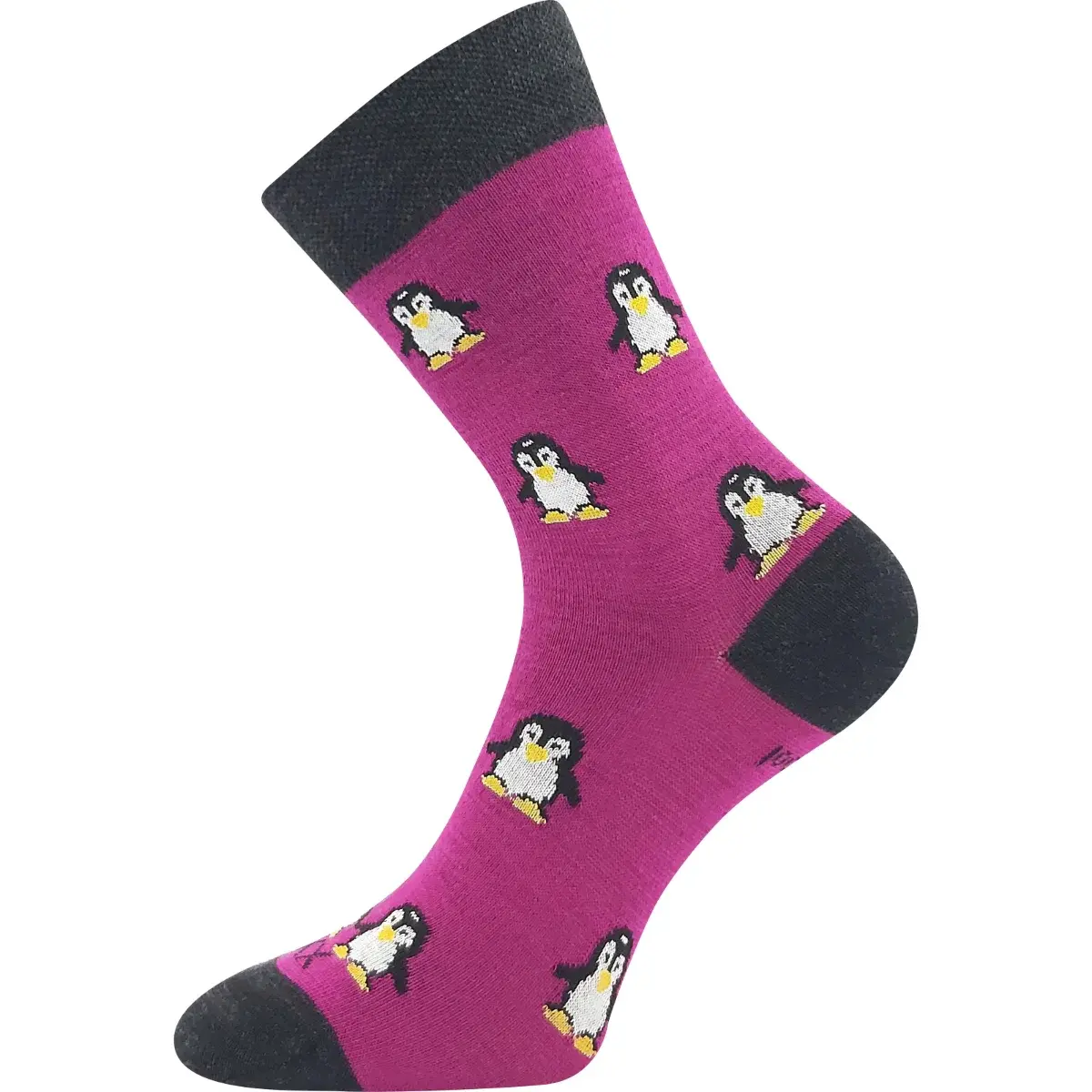 VOXX Ponožky dámské slabé z merino SNĚŽENKA s ionty stříbra FUXIA 35-38 119913