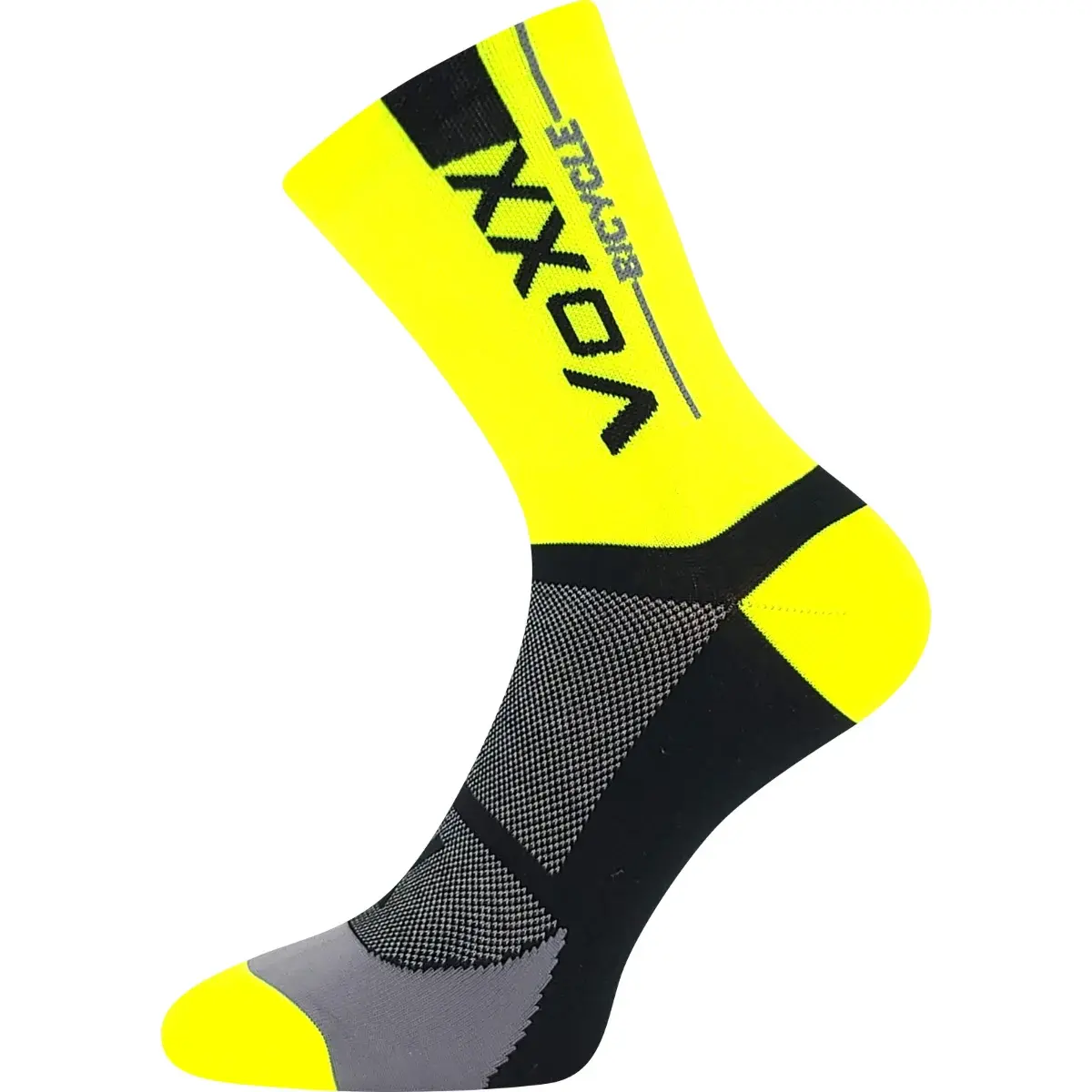 VOXX Ponožky cyklistické STELVIO sportovní NEON ŽLUTÉ 43-46 117797