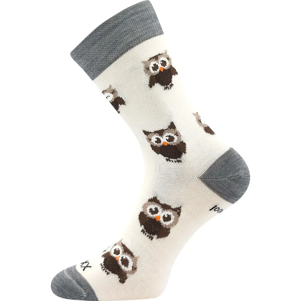 VOXX Ponožky dámské slabé z merino BUBO s ionty stříbra BÍLÉ 35-38 120422