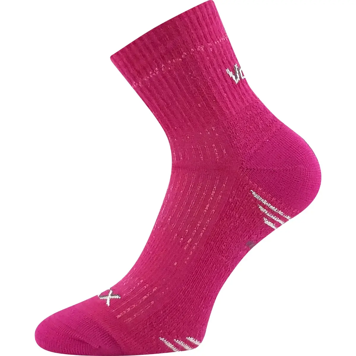VOXX Ponožky dvouvrstvé z merino vlny OULU středně vysoké FUXIA 39-42 126699