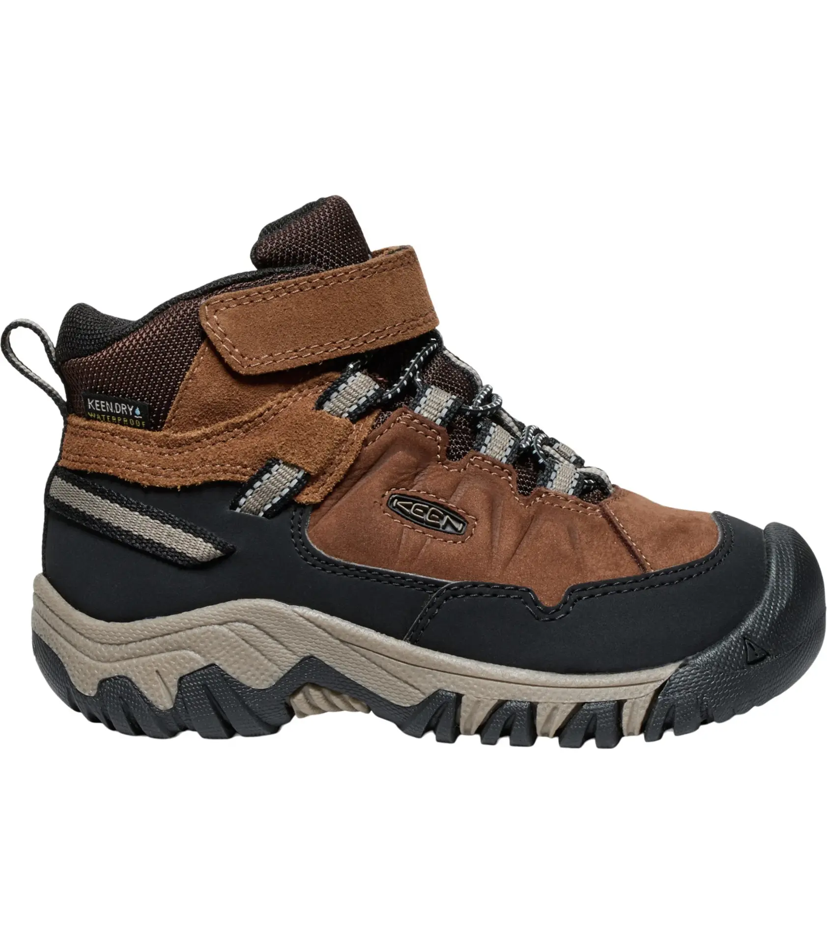KEEN Targhee IV Mid WP Children Kotníkové zimní boty bison/brindle 31 10047797KEN01SD