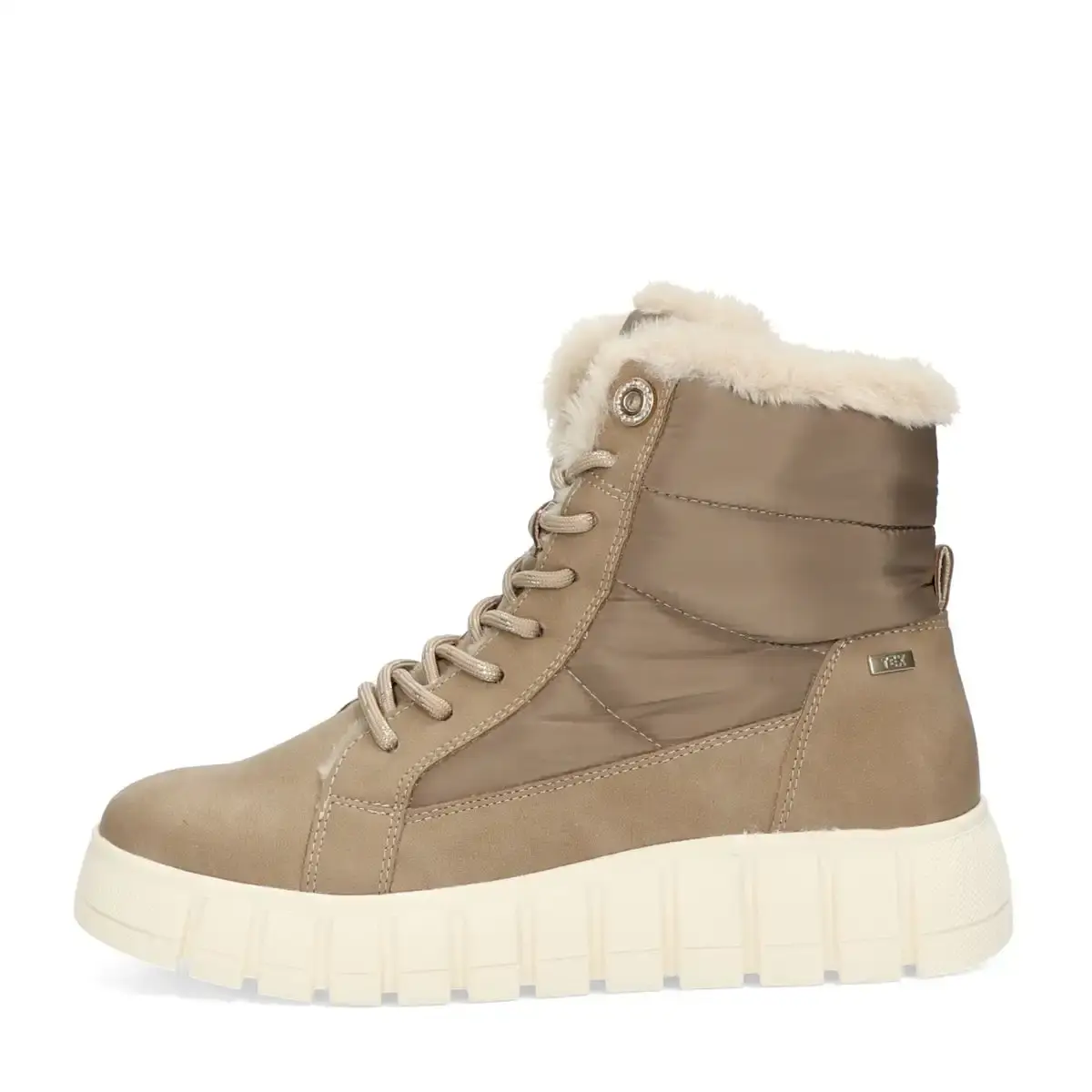 Tom Tailor 8490710015 Dámské zimní kotníkové boty beige