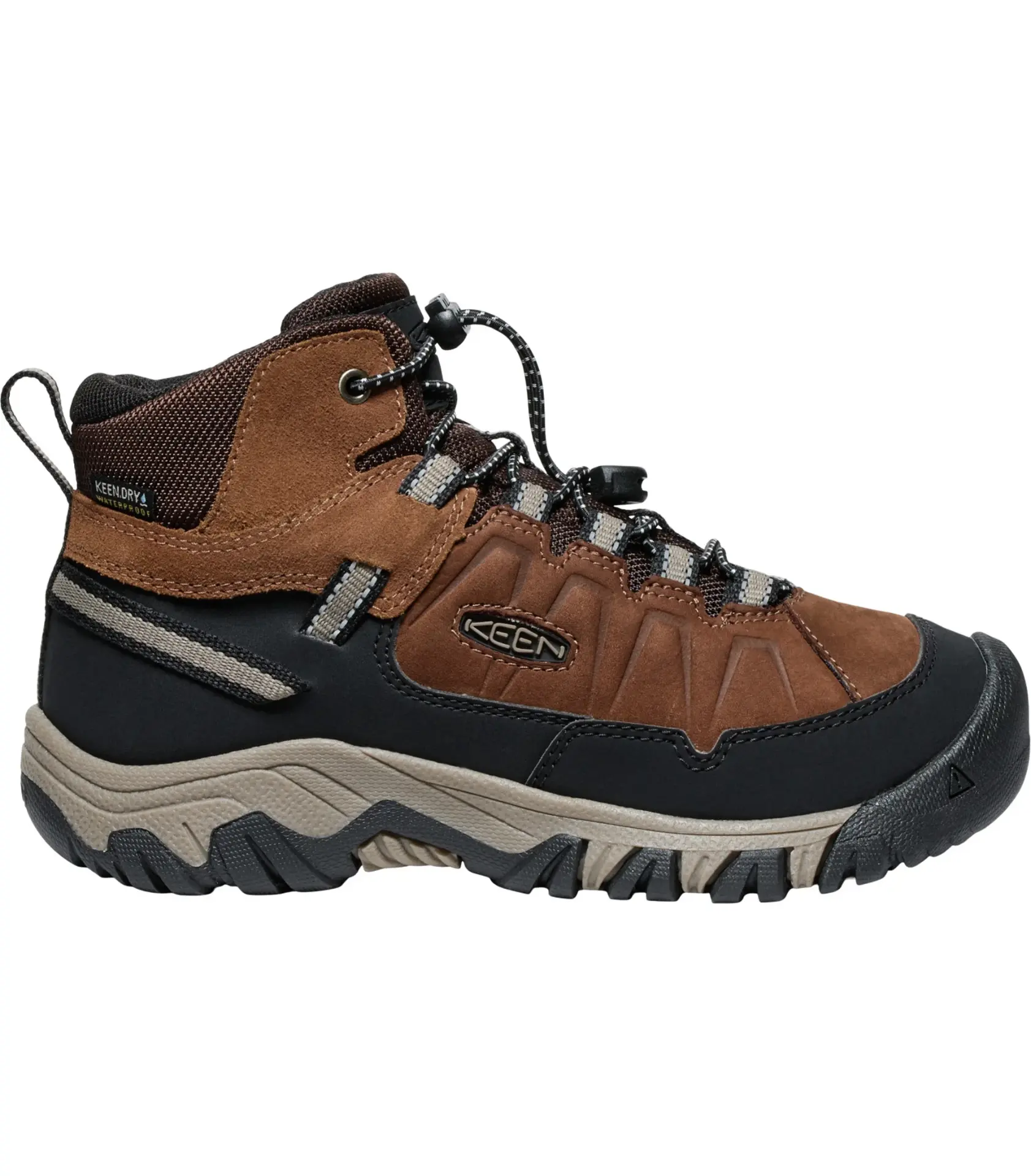 KEEN TARGHEE IV MID WP YOUTH Kotníkové zimní boty bison/brindle 35 10047804KEN01C06