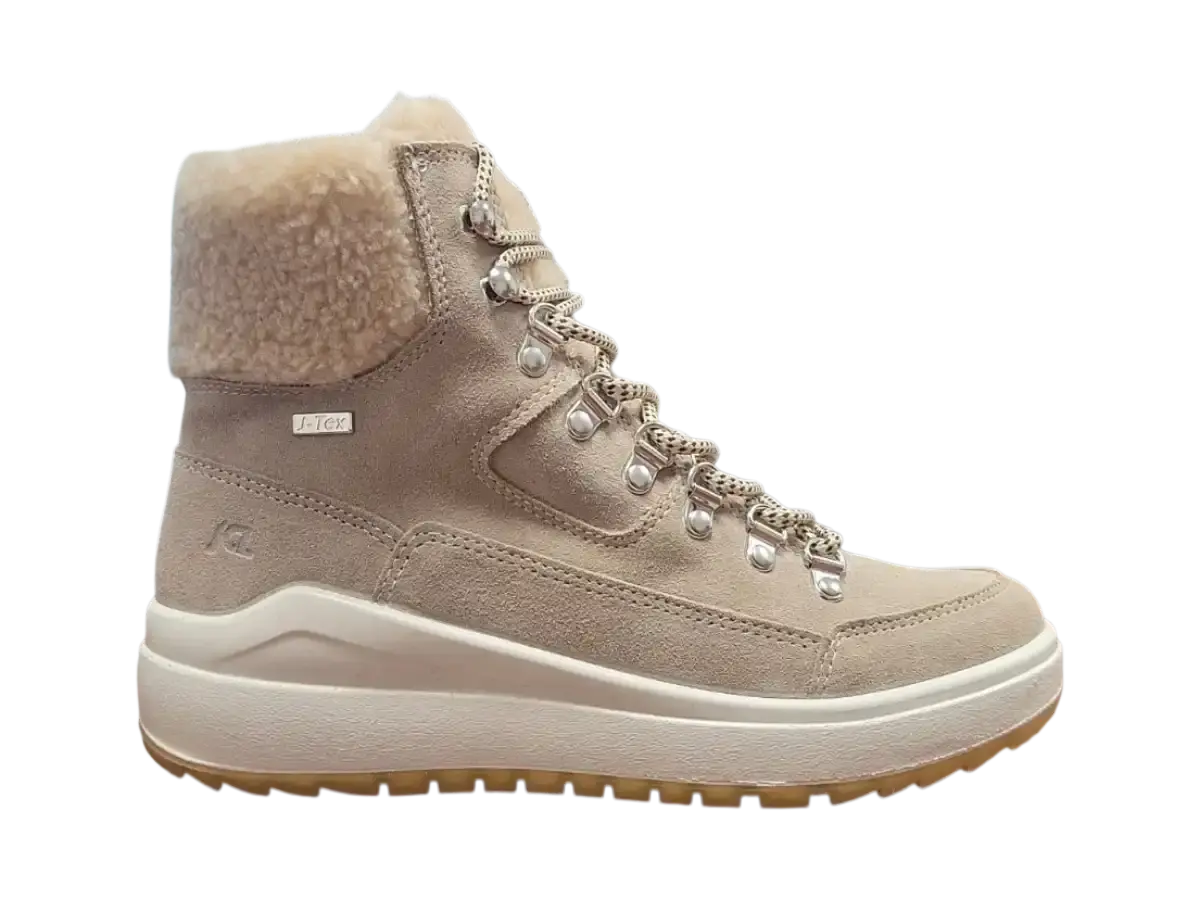 JACALU A2844z41 Dámské zimní kotníkové boty beige