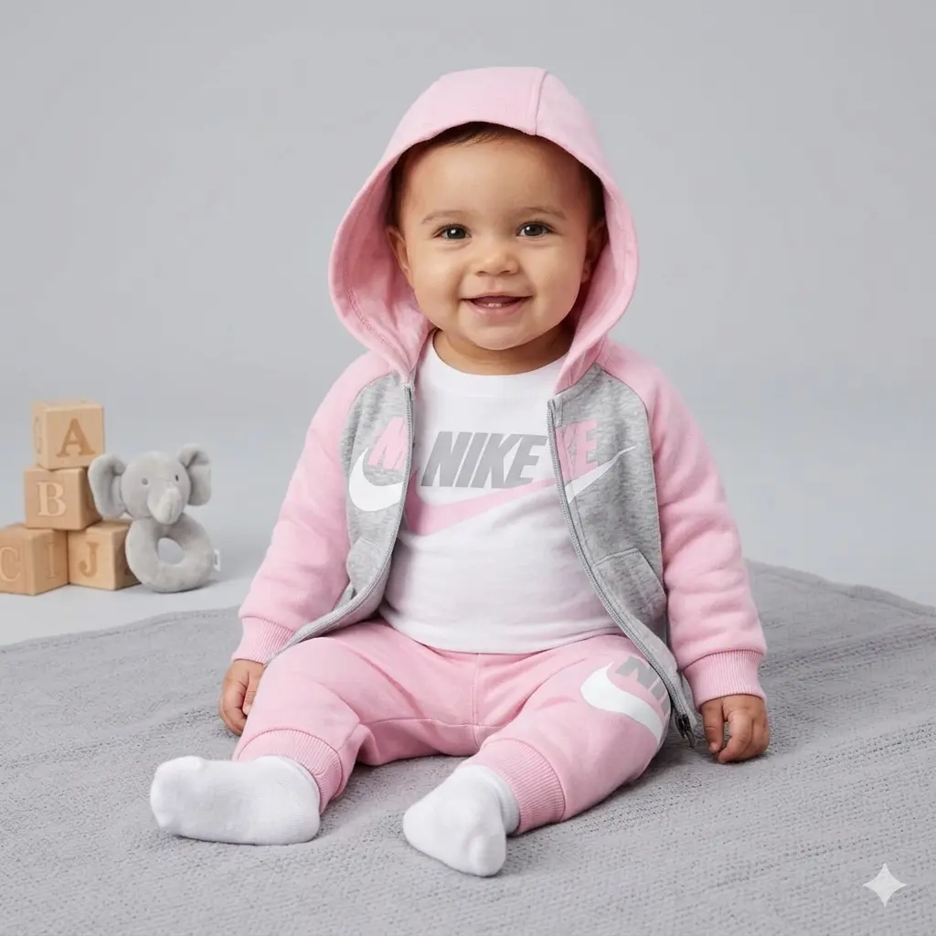 Nike kids color blocked hbr jogger set 0-3m
